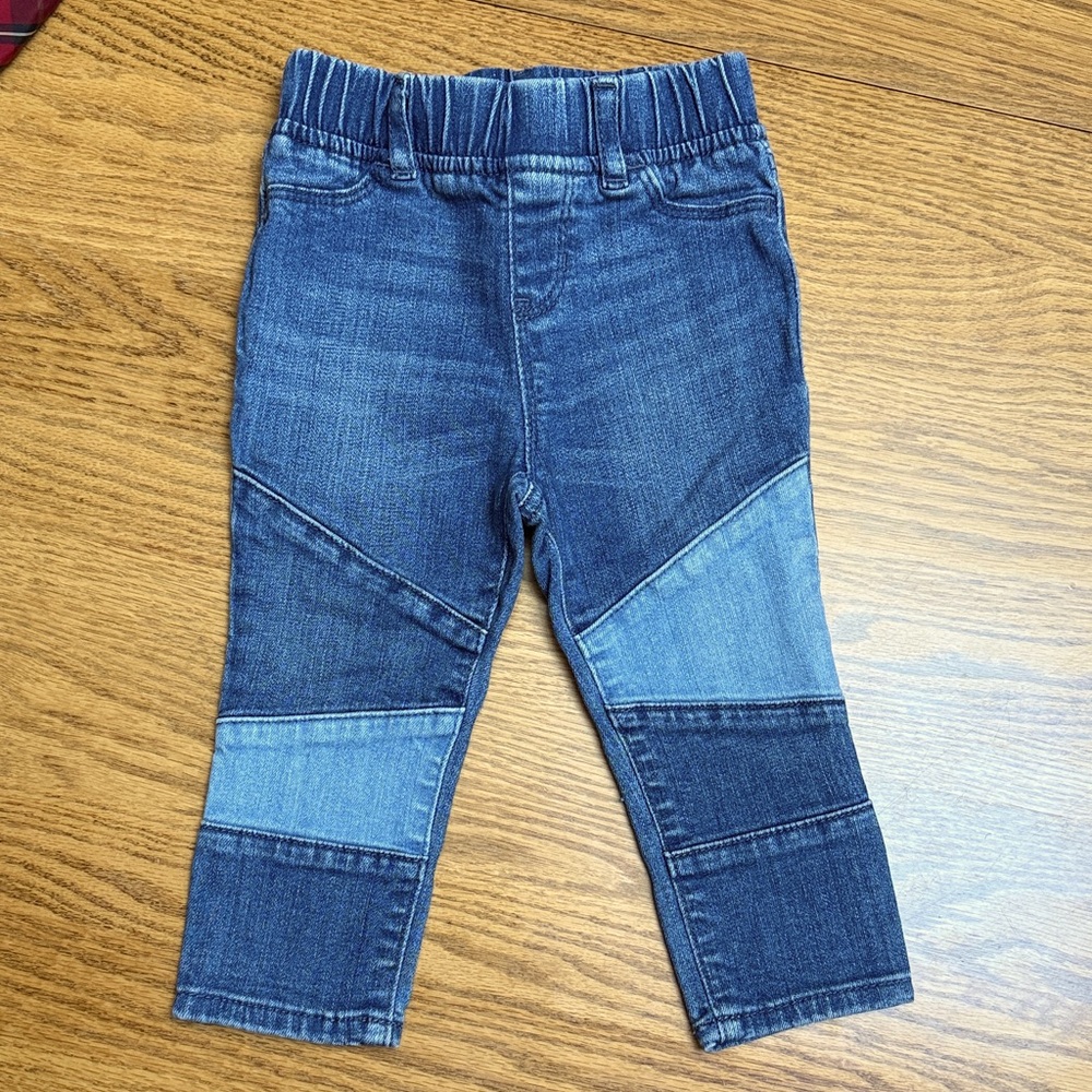 Baby Gap Blue Patchwork Legging Jeans | 18-24 months